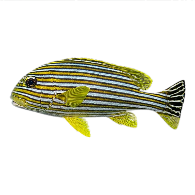 barred rubberlip (Plectorhinchus plagiodesmus) specimen
